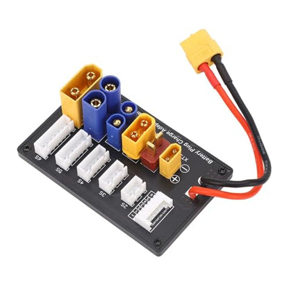 LiPo Parallel Charging Board 6S Expansion Board with EC3 EC5 T Connectors for Multiple RC Battery Charging and Power Tools