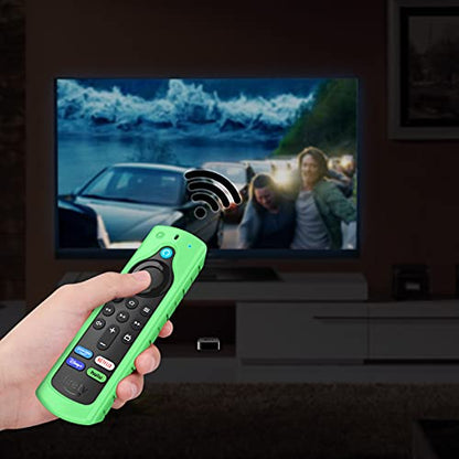 CaseBot Silicone Case for Alexa Voice Remote (2nd & 3rd Generation) - color: Green Glow in the Dark