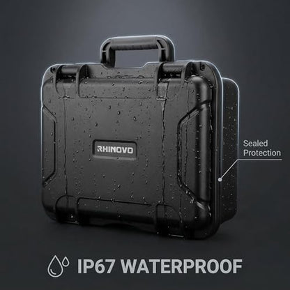 Drone Case for DJI Mavic 4 Creator Combo, IP67 Waterproof Dustproof Shockproof Protective Carrying Hard Case with Precision-Cut Foam, Anti-Fingerprint EVA Surface and High-Density Foam Base