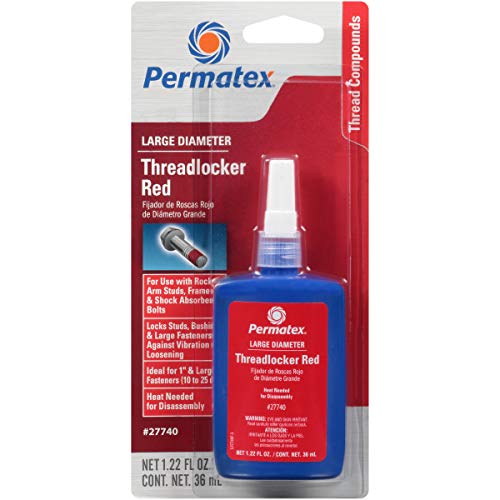 Permatex 27740 Large Diameter Threadlocker Red, 36 ml - size: 36 ml, style: Liquid - Large Diameter