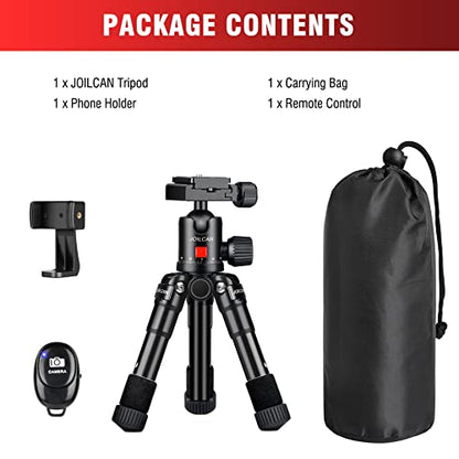 JOILCAN Aluminum Mini Tripod, 21" Desktop Tripod with 360° Ball Head - size: 21 Inch