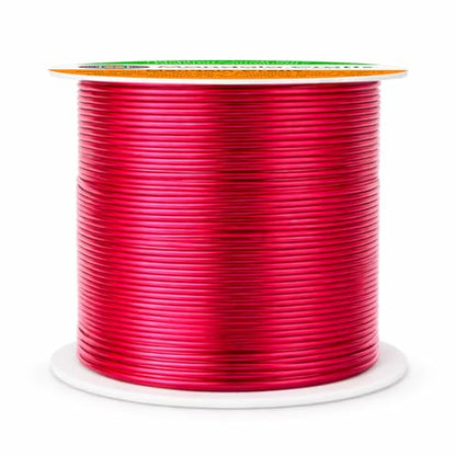 Mandala Crafts 22 Gauge Raspberry Anodized Aluminum Craft Wire, 100 FT - color: Raspberry, size: 22 Gauge