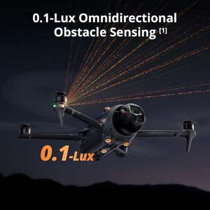 DJI Mavic 4 Pro Drone Fly More Combo 6K60 HDR, 100MP, 51-Min Max Flight Time, 18.6-Mile Range, ActiveTrack 360, Omnidirectional Avoidance, 128GB Memory, Backpack, Landing Pad, Silver