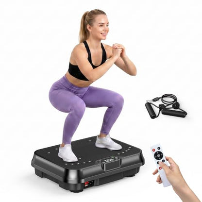 Bigzzia Vibration Plate Exercise Machine for Lymphatic Drainage & Fitness