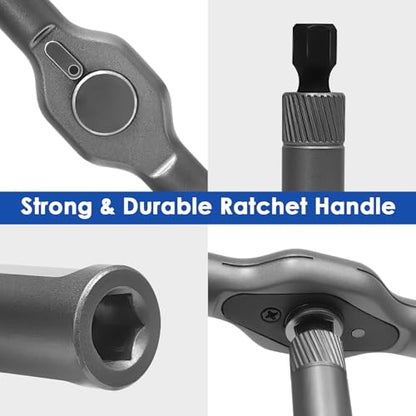 24 in 1 Magnetic Ratchet Screwdriver Set, Multi Precision Repair Tool Kits