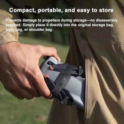 Propeller Holder Strap for DJI Mini 5 Pro, Quick Release Protector Stabilizer Propellers Guard Blade Fixator PU Retention Straps Drone Accessory