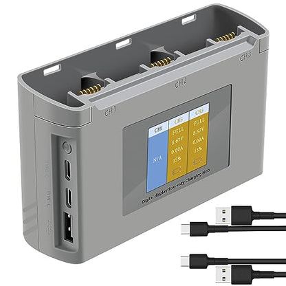 LCD Two-Way Battery Charger Hub for DJI Mini 4K,2,2 SE Drone