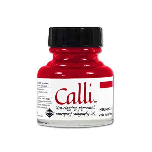 Daler-Rowney Calli Calligraphy Ink, 1 oz, Scarlet (604301073)