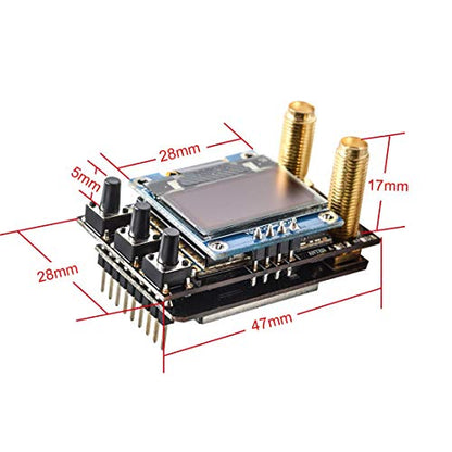 AKK Diversity RX 5.8G 80CH FPV Receiver Module Built-in Low Power Buzzer SMA Female Diversity Receiver with Two RX Modules Compatible with FatShark Goggles