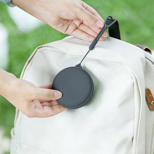Collapsible Travel Cup, Foldable Water Cup with Lid, for Travel - color: Black