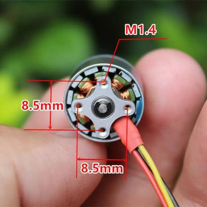 4 Pcs 1104 Micro Brushless Motor 4300kv Compatible with 1S-3S RC Drone FPV Racing Quadcopter