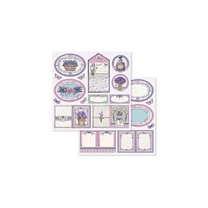 STAMPERIA INTERNATIONAL, KFT PAPER PAD 8X8 10PK PROVENCE, 20.3 x 20.3 (8" x 8"), Multicoloured