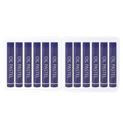PATIKIL Violet Oil Pastels, 12Pcs Soft Oil Crayons Creamy Pastels Stick Art Supplies for Art Painting Drawing Blending Graffiti for Artists Beginners - color: Violet