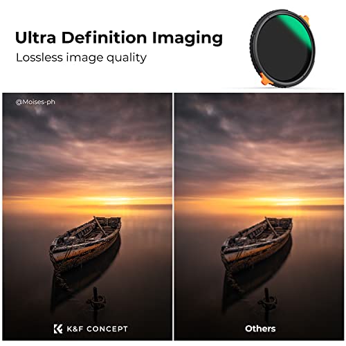 K&F CONCEPT 58mm Variable ND4-64 Lens Filter & Polarizing Effect 2-in-1 - size: 58mm