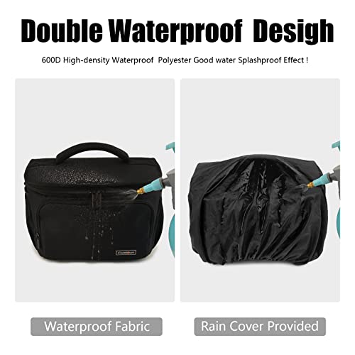 Cwatcun Large Camera Sling Bag, Crossbody Case with Rain Cover - size: L