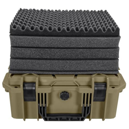 Eylar 18" Intact Series Hard Camera Case, Lightweight and Durable Stacker Design with Foam (Dark Earth) - color: Dark Earth
