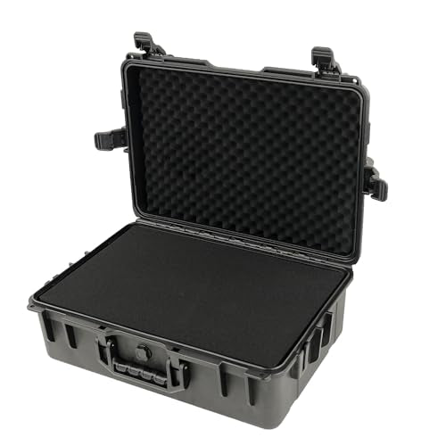 Portable Hard Case,with DIY Foam,Large,18.4x 12.6 x 6.3 inch - size: Large