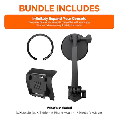 Mechanism Phone Mount Controller Bundle for Xbox Series X/S Wireless | Use Our Xbox Controller Mount for Any iPhone or Android | Easily Adjust to Any Angle - color: Xbox Series X/S Controller