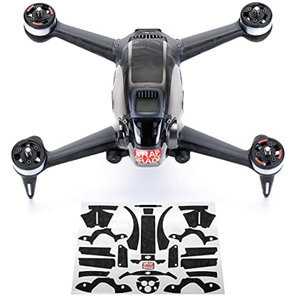 WRAPGRADE Skin Compatible with DJI FPV | Accent Color (Black Bumpy CAMO)
