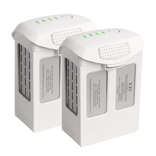 Phantom 4 Battery, 2 Pack 5870mAh-15.2V Intelligent Flight Drone Battery Replacement for DJI Phantom 4 Standard/Pro/RTK/Advanced/Pro v2.0 - color: 2 Pack