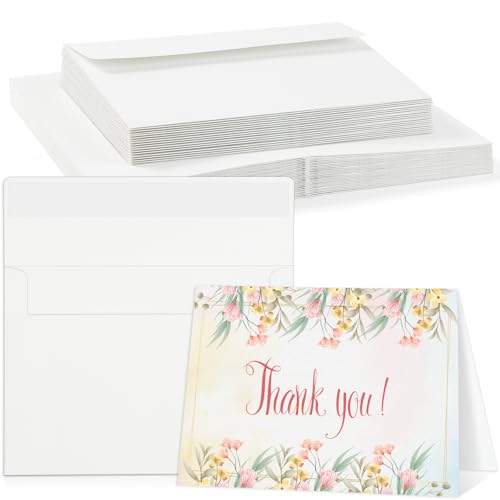 20 Sets Watercolor Cards with Envelopes, 4x6 Folded, 140Lb Cold Press - size: 4x6 Inch