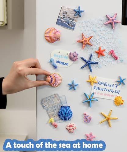 Grabie Magnet Painting Kit, DIY Fridge Magnets, Bayside Breeze - color: Bayside Breeze