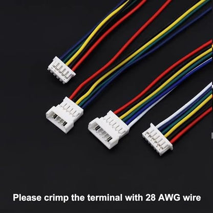360PCS JST MX 1.25MM Connector Assortment Kit, 1.25MM Pitch Male and Female Housing Connectors, 2/3/4/5 Pin Housing Adapter Plug Terminal