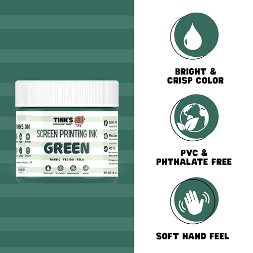 Tinks® Screen Printing Ink - Green - 8 oz. - color: Green
