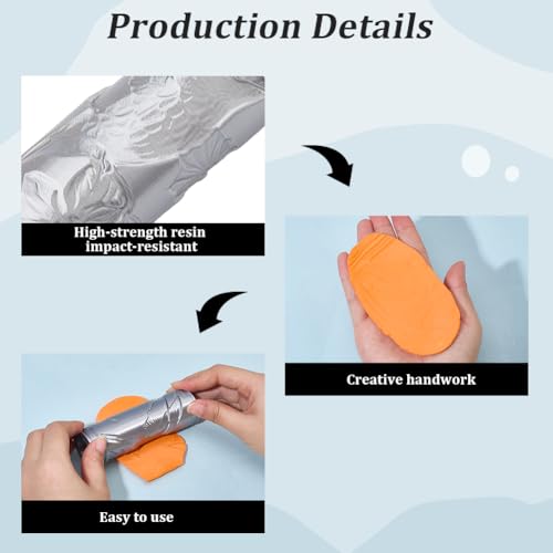 CRASPIRE Pottery Texture Rollers Clay Embossing Roller Bird Pattern Gray Plastic Polymer Like Textured Modeling Shaping Hand Stamps Ceramic Tools for Jewelry Making Earrings DIY Art Craft Beginners - style: Bird