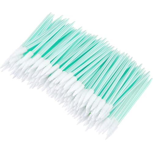 Chinco 200 Pcs Cleaning Swabs 2.56'' Sponge Tip Swabs Sticks Green - color: Green