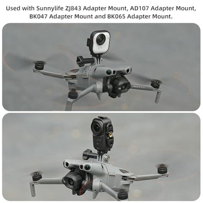 Action Camera Mount Holder for DJI Mini 5 Pro, Camera Mount Top Carry Extension Bracket with 1/4 Screw Tripod Mount Adapter for Mini 5 Pro Accessories (Mounting Bracket) - color: Mounting Bracket