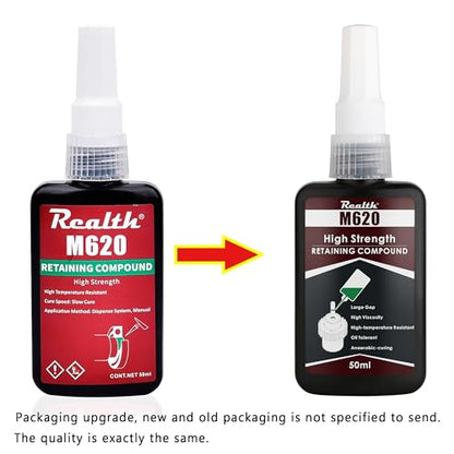 Green M620 High Temperature Retaining Compound High Viscosity 50 ML - style: M620