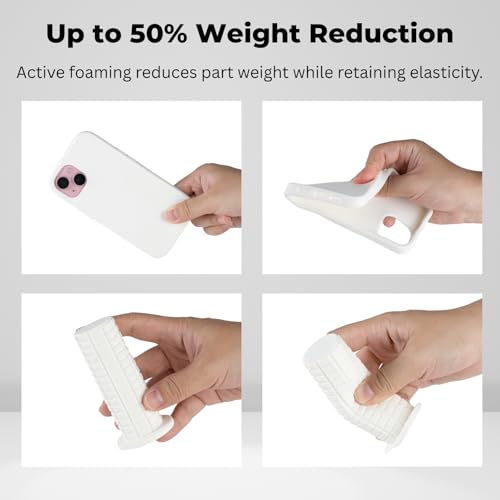 Siraya Tech Flex TPU Air - Active Foaming 3D Printer Filament, White, 1kg - color: Tpu Air White