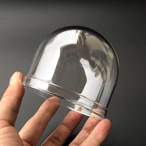 High Definition 3 Inch Acrylic Clear Camera Dome Cover, Cylindrical Elevator Protective Glass Lens Cap, Plexiglass Circular Column Security CCTV Camera Dome Housing Diamter 84mm, Height 77mm