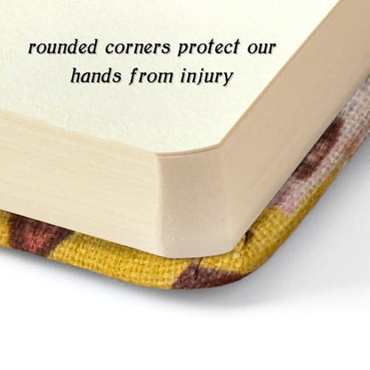 5" x 5" Hardcover Sketch Book,58 Sheets Small Mixed Media Pocket Sketch Pad - color: 150gsm Cloth-fruit pit