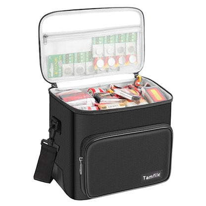 Tamfile Fireproof Lipo Battery Bag, 4200°F Explosionproof Lipo Safe, Black - color: Black