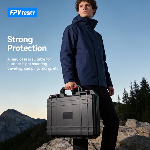 FPVtosky Hard Case for DJI Avata 2 Drone/Fly Smart Combo(for DJI Goggles N3, CASE ONLY), Waterproof Carrying Case for RC Motion 3, FPV Remote Controller 3 and Battery Accessories