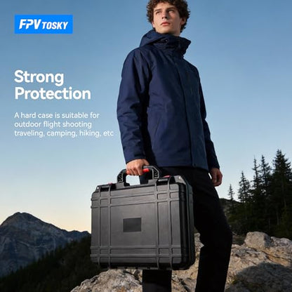 FPVtosky Hard Case for DJI Avata 2 Drone/Fly Smart Combo(for DJI Goggles N3, CASE ONLY), Waterproof Carrying Case for RC Motion 3, FPV Remote Controller 3 and Battery Accessories