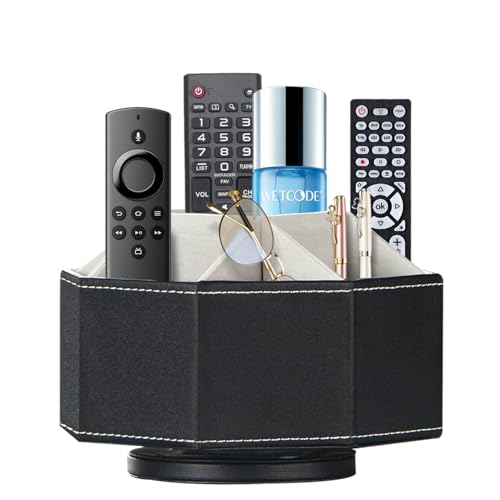 360° Rotating Remote Control Holder,Pen Caddy,Studio Art Supplies Organizer - color: Black