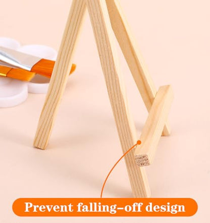 5Pcs Mini Wooden Easel, Mini Canvas Stand for Display Picture Canvas, 3 in