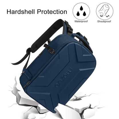 MOSISO Camera Backpack, Photography Camera Bag Waterproof Hardshell Case - color: Steel Blue