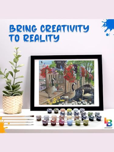 Ledgebay Paint by Numbers Kit for Adults, 16x20 Unframed Canvas - color: Nature's Blessings, size: 16" x 20" Unframed