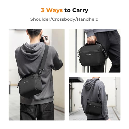 K&F CONCEPT Camera Sling Bag Small Crossbody Case - color: 01-Black