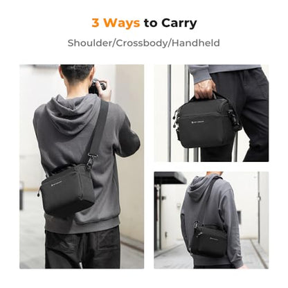 K&F CONCEPT Camera Sling Bag Small Crossbody Case - color: 01-Black