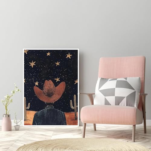 2Pack Cowboy Diamond Art Kits for Adults Diamond Painting Kit for Beginner - color: DP03415