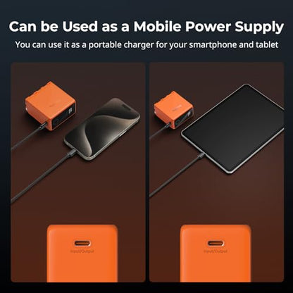 SMALLRIG NP-F970 USB-C Battery, 10500mAh 3.5H Fast Charged NPF Battery - color: Orange
