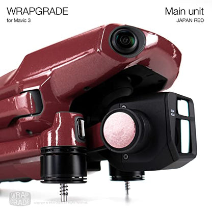 WRAPGRADE Skin Compatible with DJI Mavic 3 Pro (Japan RED) - color: Japan Red / Pro