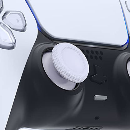 eXtremeRate Solid White Replacement Thumbsticks for PS5 Controller, Custom Analog Stick Joystick Compatible with PS5, for PS4 All Model Controller - Controller NOT Included - color: Solid White