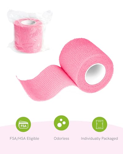 FriCARE Self Adhesive Bandage Wrap, Medical Tape in First Aid Kit - color: Sugar Bloom