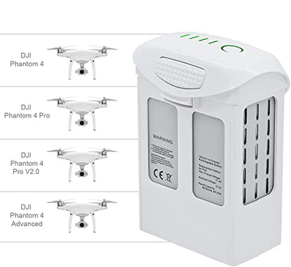 Hubei Intelligent Flight Battery Replacement for DJI Phantom 4 Drones Phantom 4 Phantom 4 Pro Phantom 4 Pro V2.0 Phantom 4 Advanced Drone Series(15.2V 5870mAh)